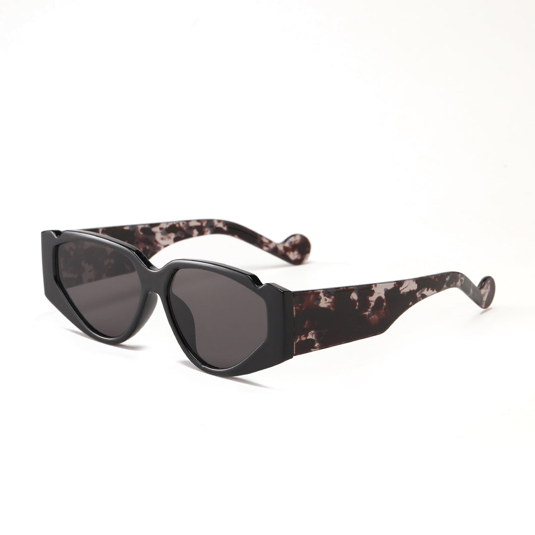 Dame Fashion-solbrille med innovativ ramme og beskyttende UV-beskyttelse Luvikno