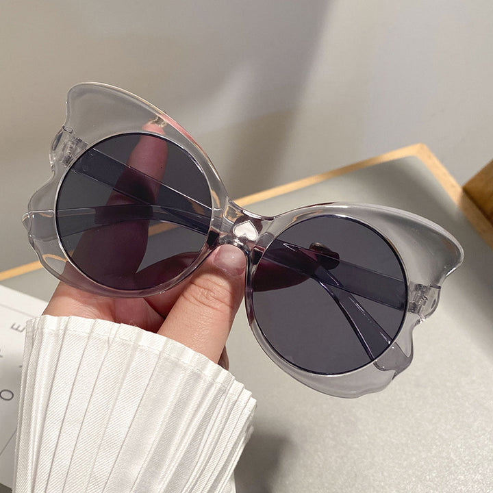 Dame Cat-Eye solbriller med unik rammeform og UV-beskyttelse Luvikno