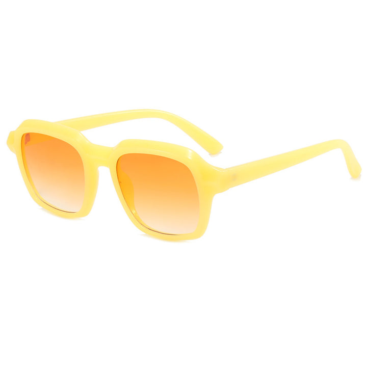 Dame kvadratisk solbrille med stilige rammer Luvikno
