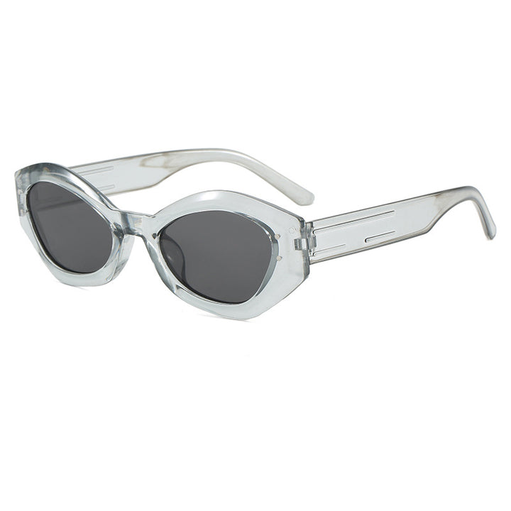 Dame Cat-Eye solbriller med moderne design og bred ramme Luvikno