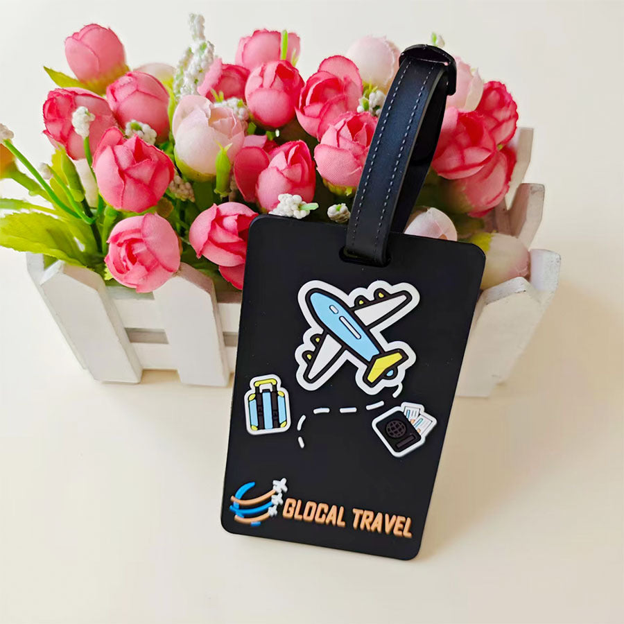 Unisex Bagasjelapp med innovativt flyreise-design Luvikno