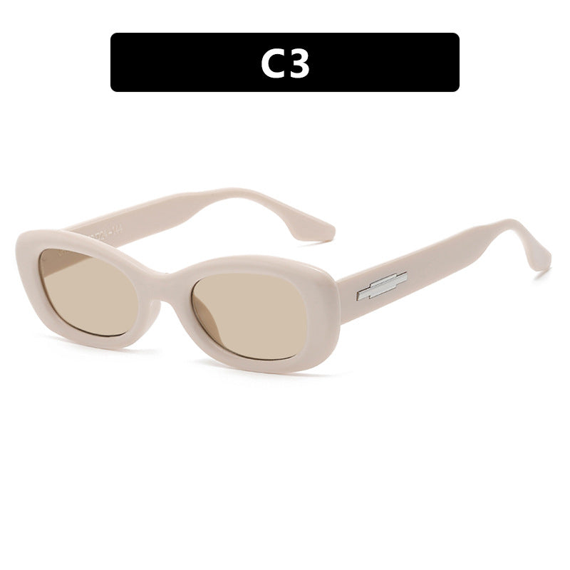 Dame moteriktig solbrille i trendy retro-stil med UV-beskyttelse Luvikno