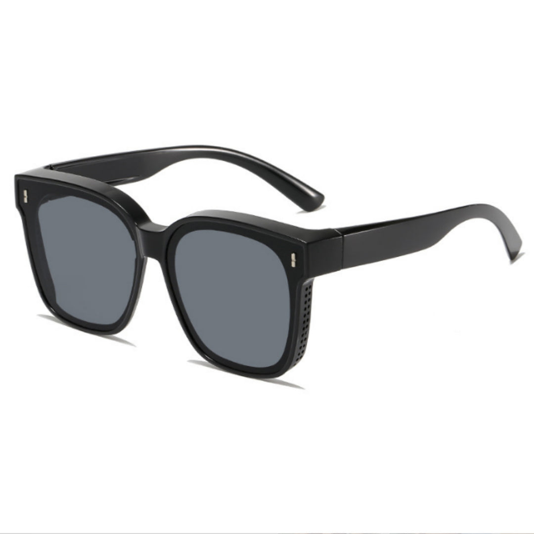 Dame moterisk solbrille i moderne rammedesign Luvikno