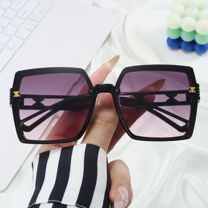 Dame stilige oversized solbriller Luvikno