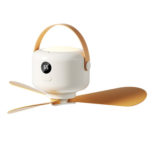 Unisex bærbar vifte med LED-lampe Luvikno