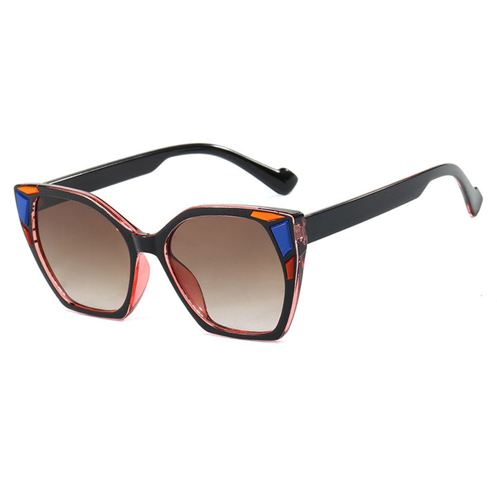 Dame moteriktig geometrisk designerbrille Luvikno