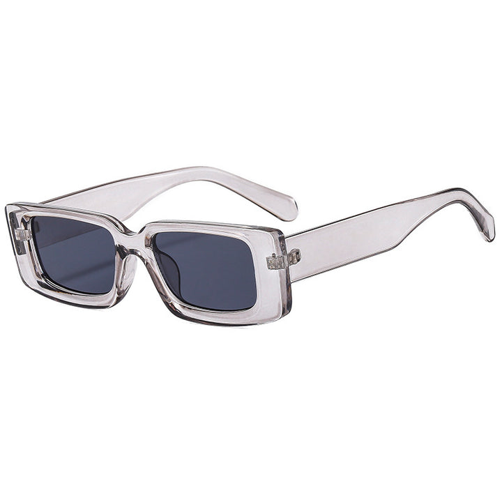 Dame moteriktig solbrille med trendy gjennomsiktig ramme og sporty design Luvikno