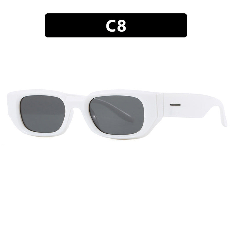 Dame trendy solbriller med innovativ, transparent ramme og polarisert glass Luvikno