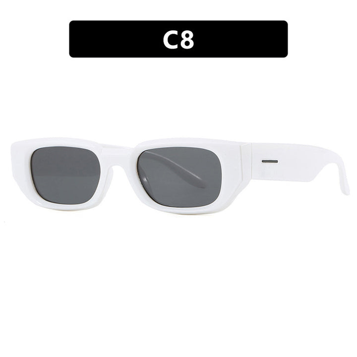 Dame trendy solbriller med innovativ, transparent ramme og polarisert glass Luvikno