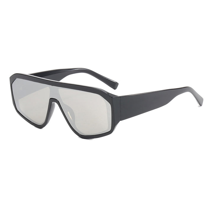Dame Modiske Oversized-solbriller i futuristisk design Luvikno