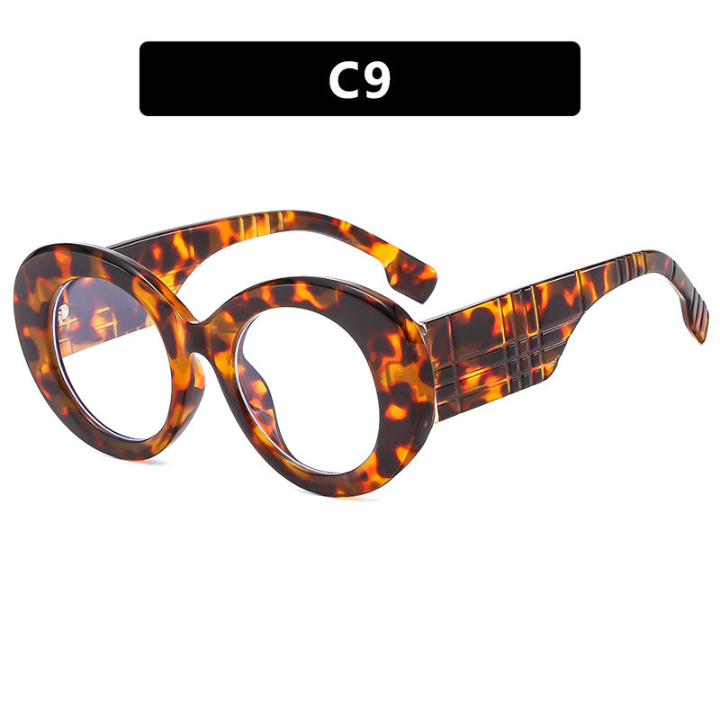 Dame ekstravagant solbrille med kreativ ramdesign og beskyttende UV-filter Luvikno