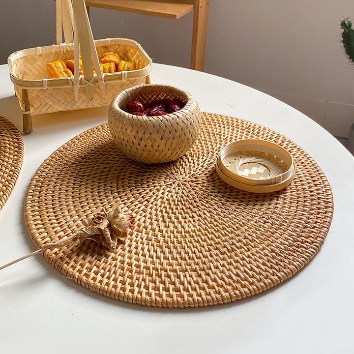 Dame rund Naturmaterial Serveringsfat Luvikno