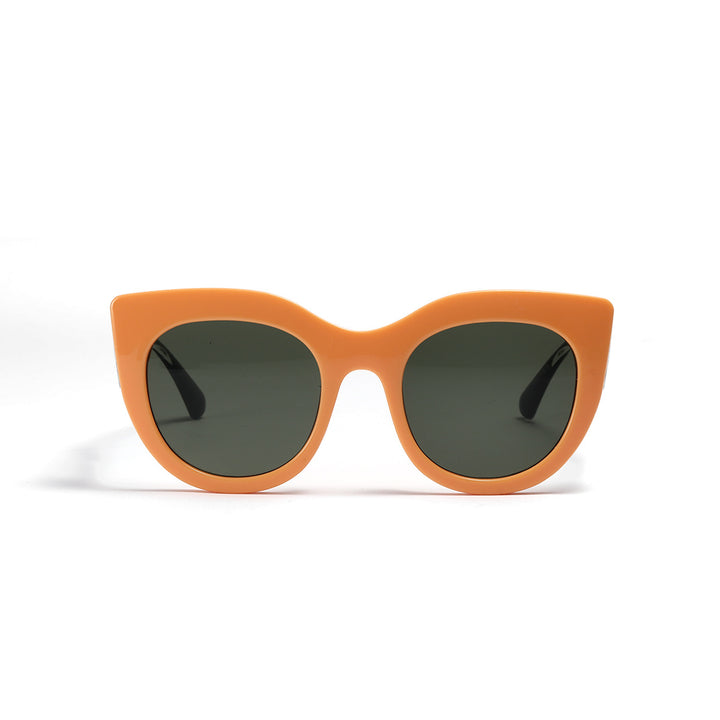 Dame trendy Cat-Eye solbriller med brede UV-beskyttende glas Luvikno