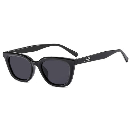 Dame Cat-Eye solbriller med moderne, lett bøyd ramme Luvikno