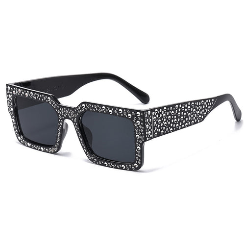 Dame ekstravagant solbrille med glitrende aksent Luvikno