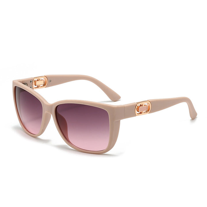 Dame oversized solbrill med elegant ramme og UV-beskyttelse Luvikno