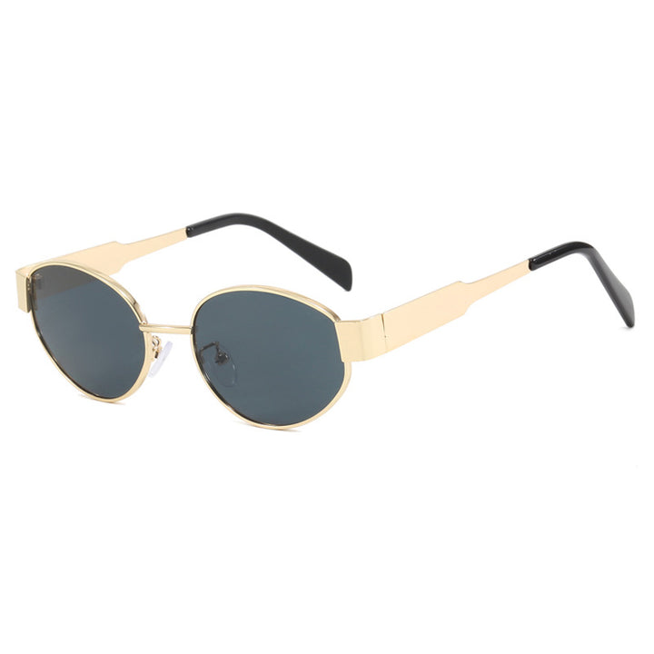 Dame moteriktig solbrille med innovativt geometrisk design Luvikno
