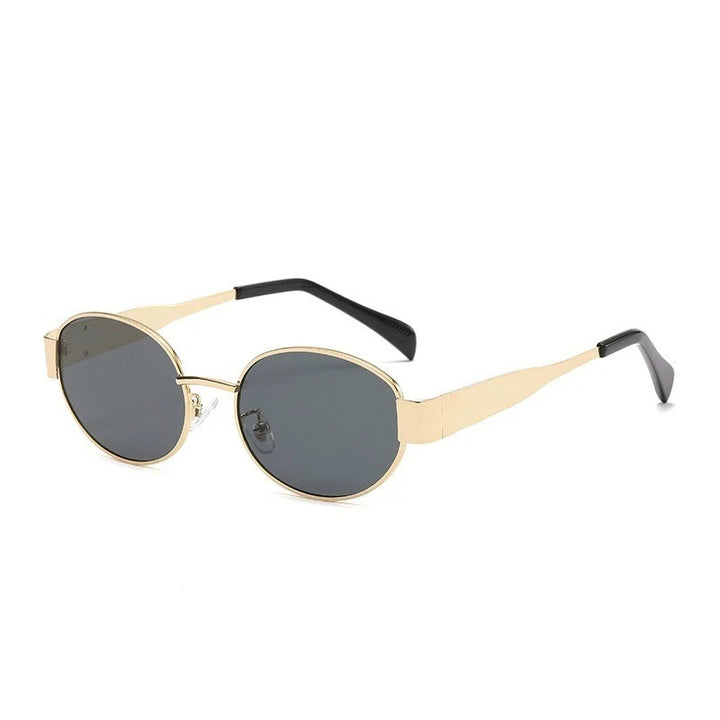 Dame moteriktig solbrille i elegant oval design Luvikno