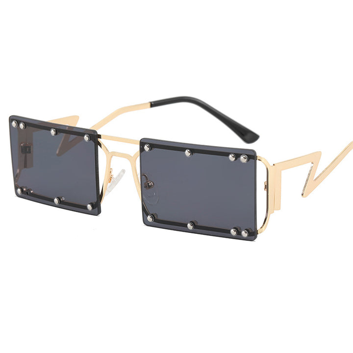 Dame Mote Solbrille med iøynefallende geometrisk design Luvikno