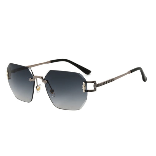 Dame Designer-solbrille i moderne, geometrisk design Luvikno