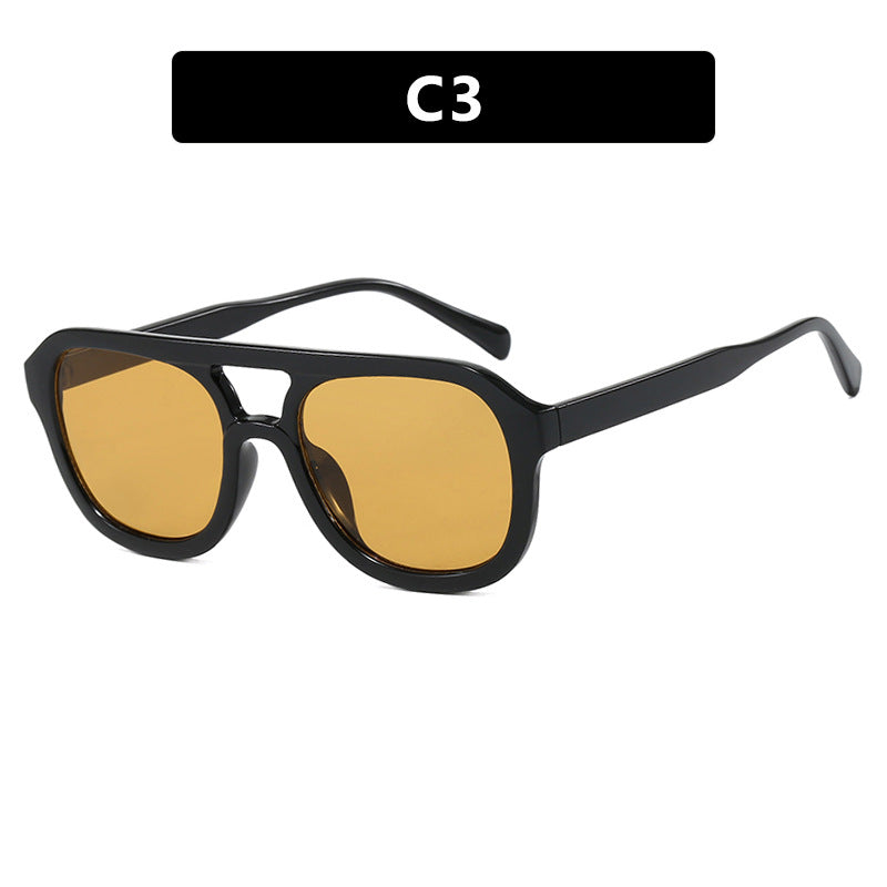 Dame modisch sport solbrille med bred, fleksibel ramme Luvikno