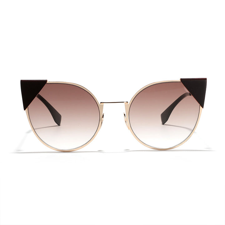Dame moter Cat-Eye solbriller med stilige aksenter Luvikno