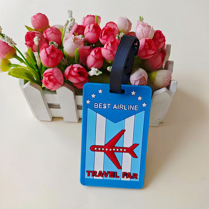 Unisex Bagasjelapp med innovativt flyreise-design Luvikno