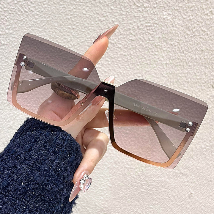 Dames oversized solbriller i moderne design med UV-beskyttelse Luvikno