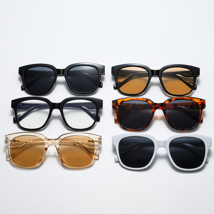 Dame Kvadratisk solbrille i elegant skilpadde-design Luvikno