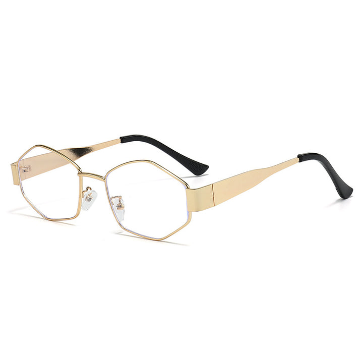 Dame moteriktig solbrille i elegant sekskant-design Luvikno