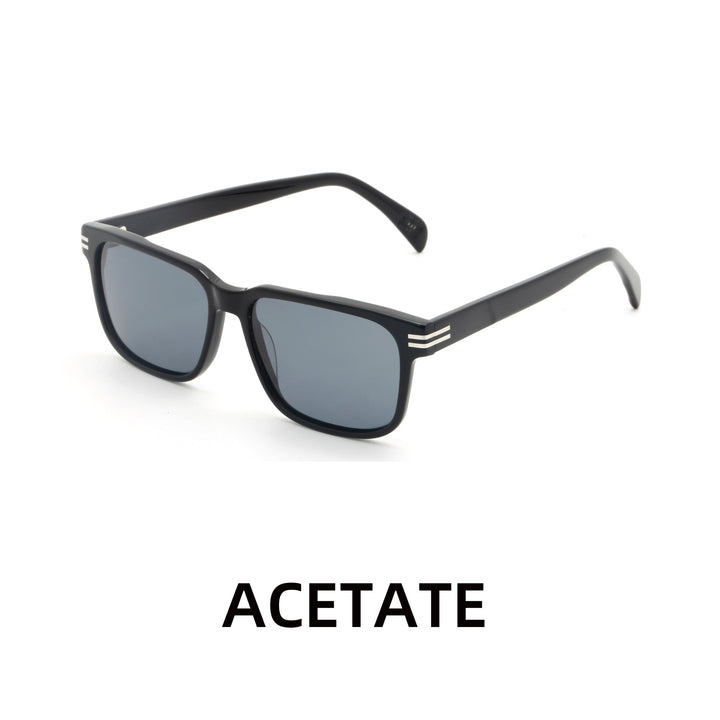 Dame moteriktig solbrille med transparent ramme og grønne glass Luvikno