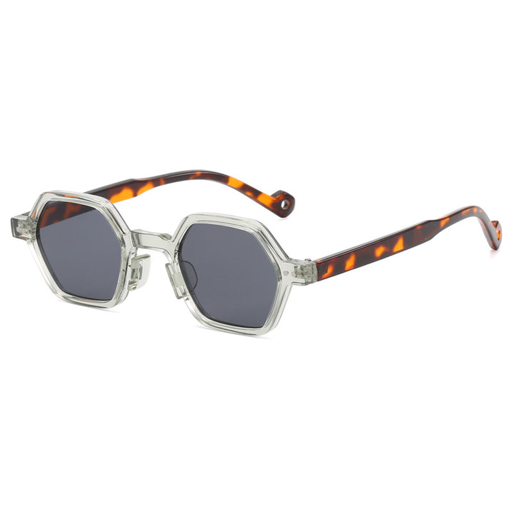Damer Geometrisk Solbrille i moderne Hexagon-design Luvikno
