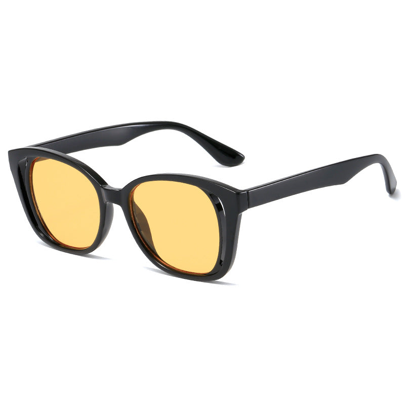 Dame stilige Cat-Eye solbriller med robust ramme Luvikno