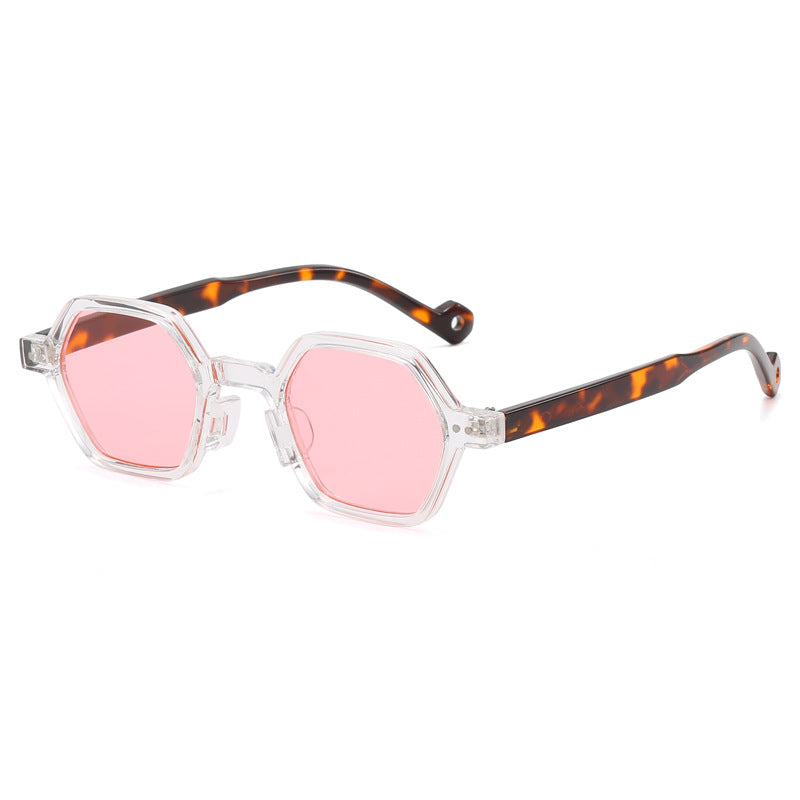 Damer Geometrisk Solbrille i moderne Hexagon-design Luvikno