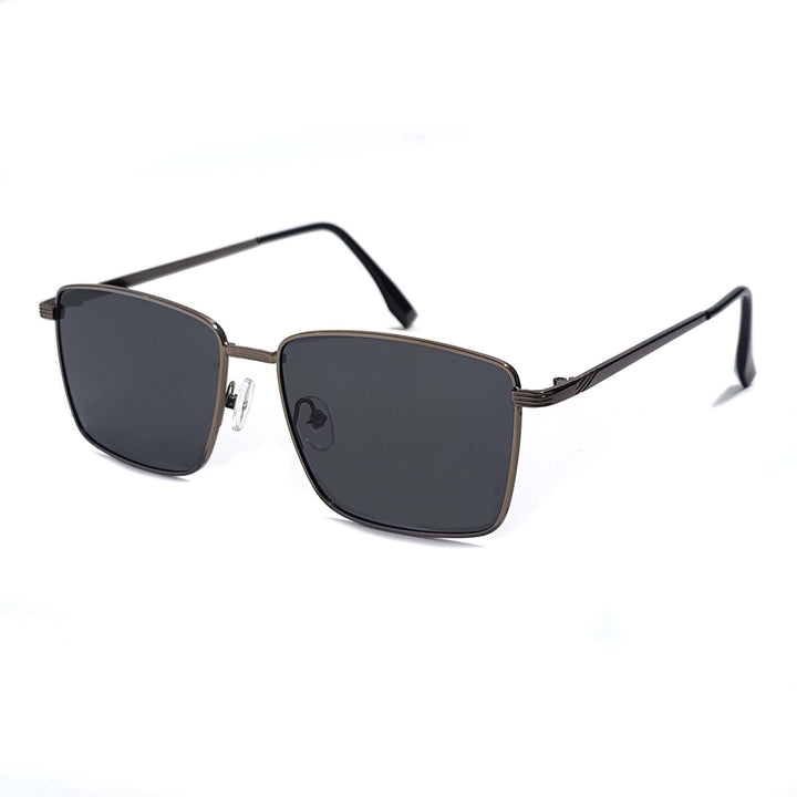 Herremodern kvadratisk solbrille med UV-beskyttelse og ergonomiske stenger Luvikno