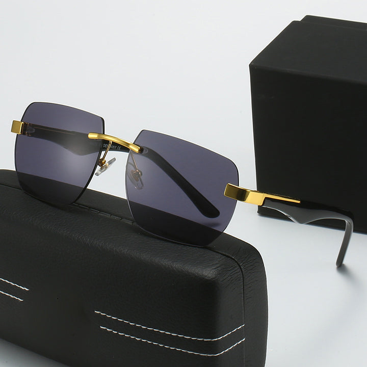 Dame Fashion-solbriller i moderne geometrisk design Luvikno