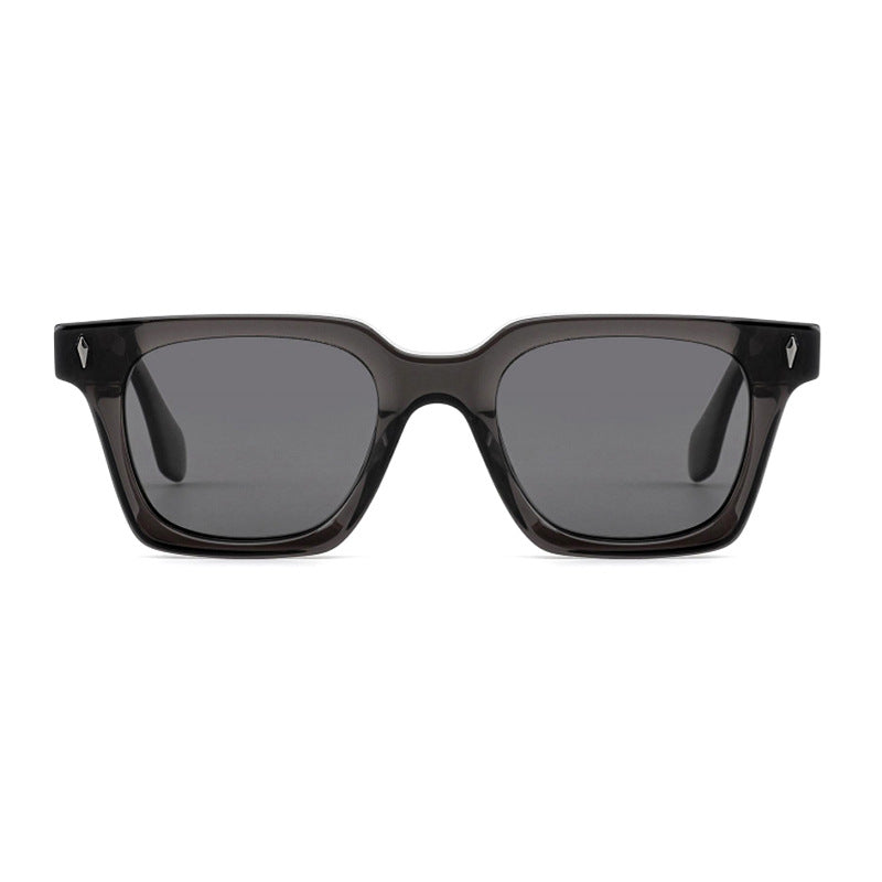 Dame klassisk kvadratisk solbrille med robust ramme og UV-beskyttelse Luvikno