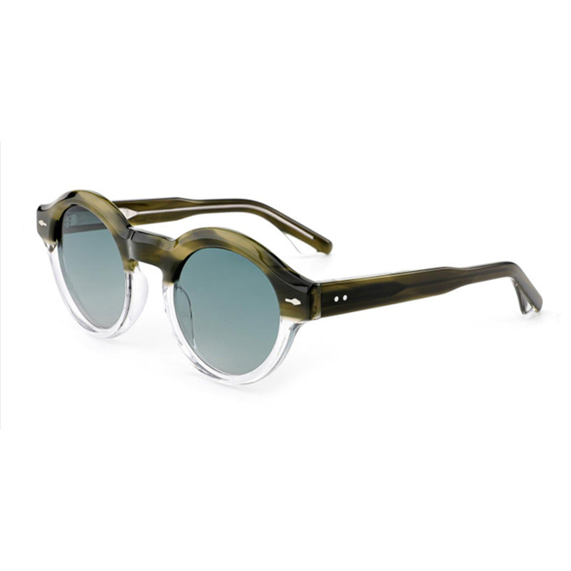 Dame solbrille i elegant retro-design med robust ramme Luvikno