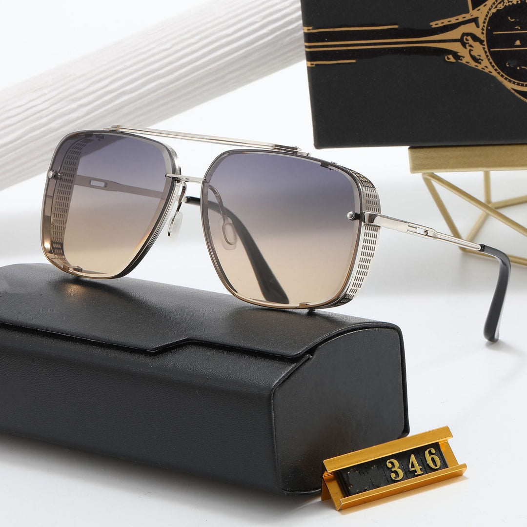Dame designer solbrille med stilleggende firkantet ramme og UV-beskyttelse Luvikno