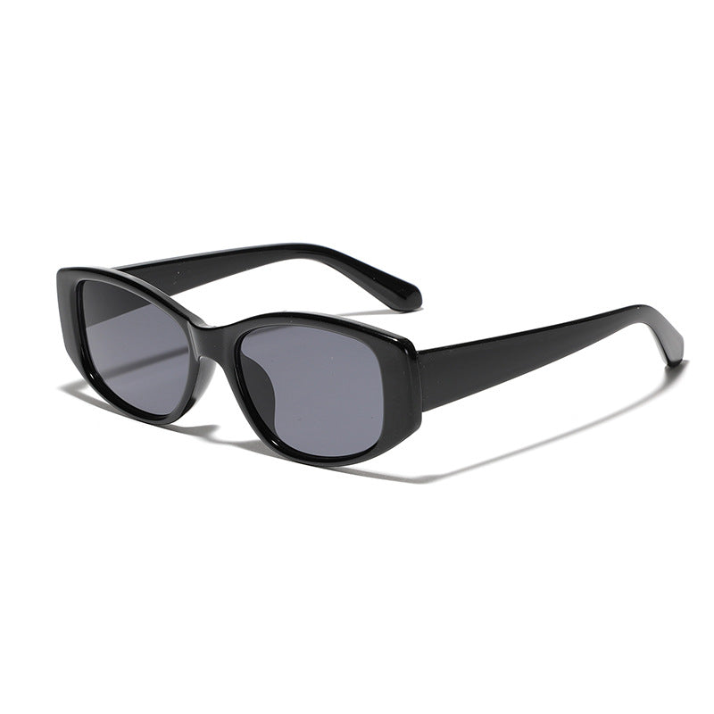 Dame moteriktig katteøye-solbrille med holografisk design Luvikno