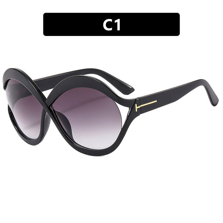Dame ekstravagant formet solbrille Luvikno