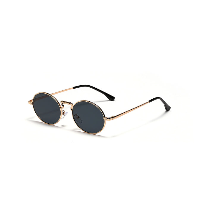 Dame rund fashionable solbriller Luvikno