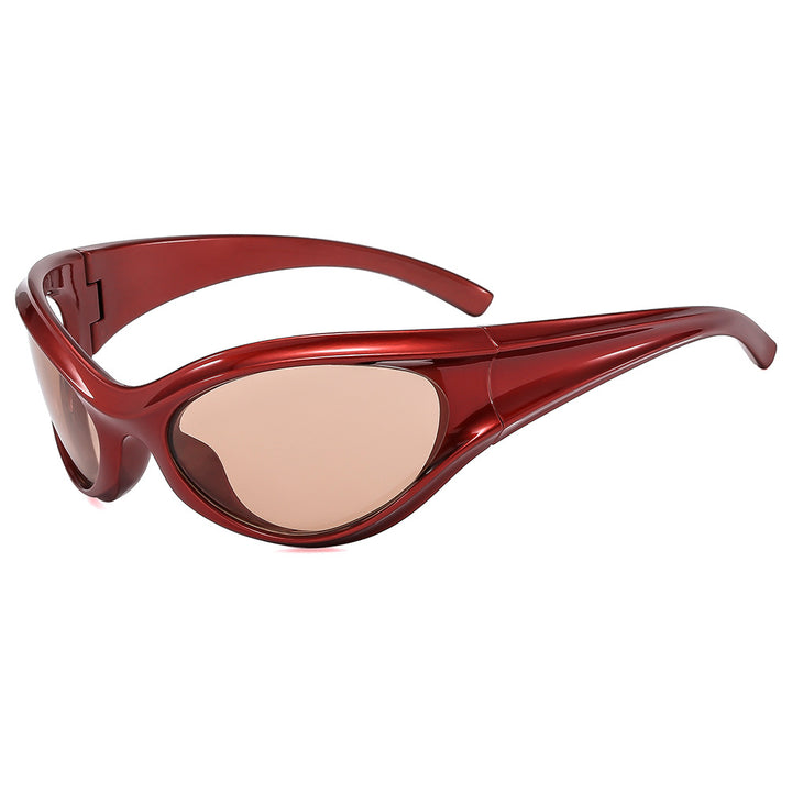 Dame sporty solbrille med aerodynamisk design Luvikno