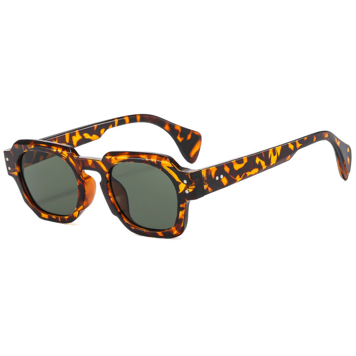 Damer moteriktig solbrille i unikt åttekantet design Luvikno