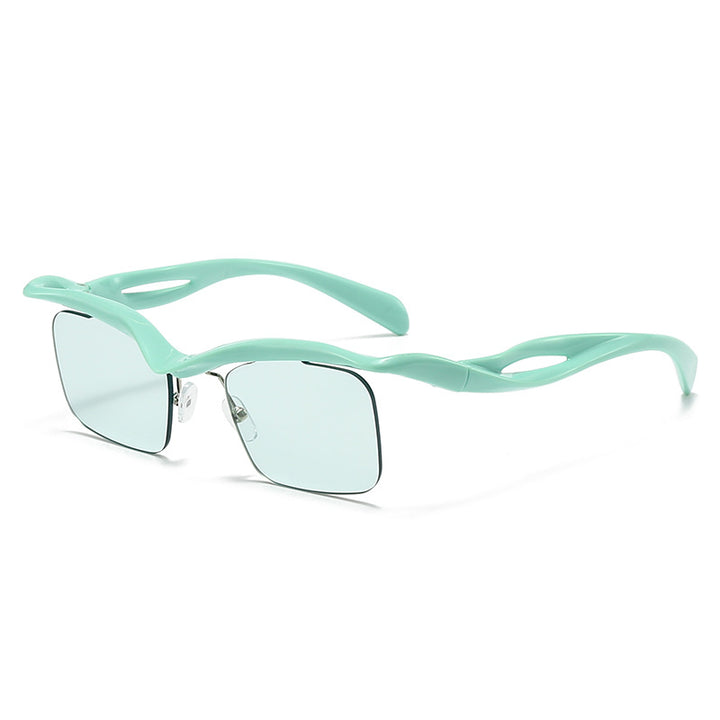 Dame moteriktig solbrille med innovativ ramme Luvikno