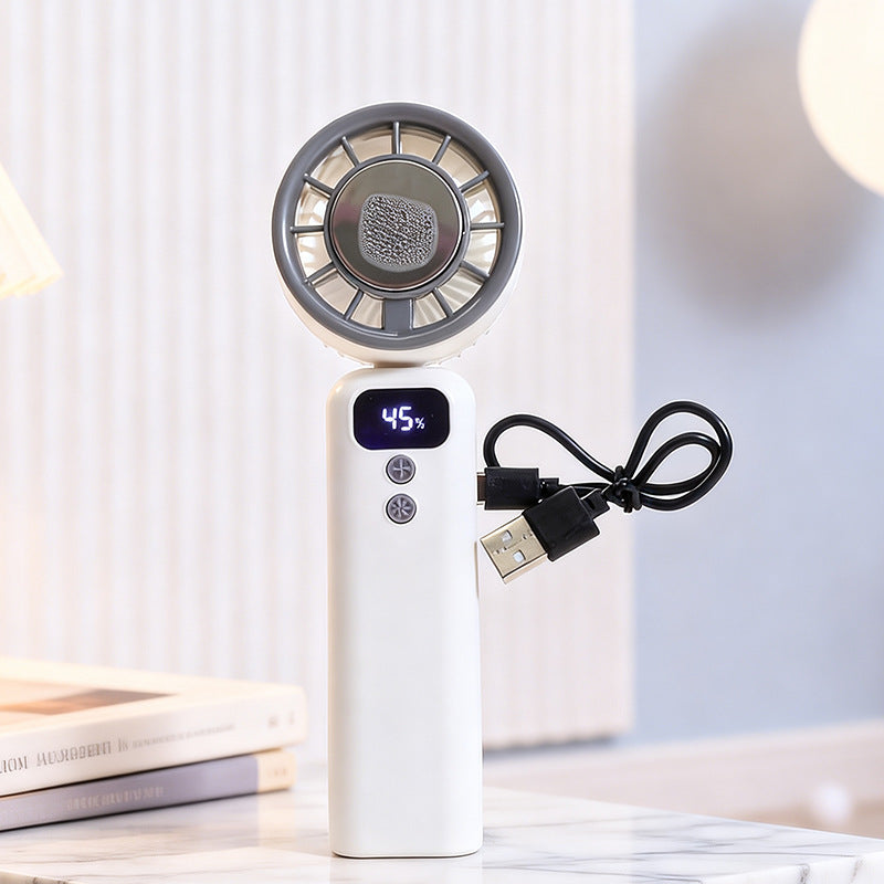 Damer multifunksjonell håndvifte med LED-skjerm og USB-laderfunksjon Luvikno