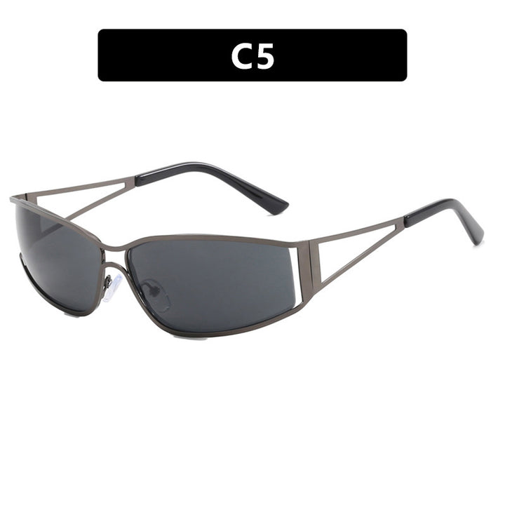 Damer sporty solbrille i futuristisk stil Luvikno