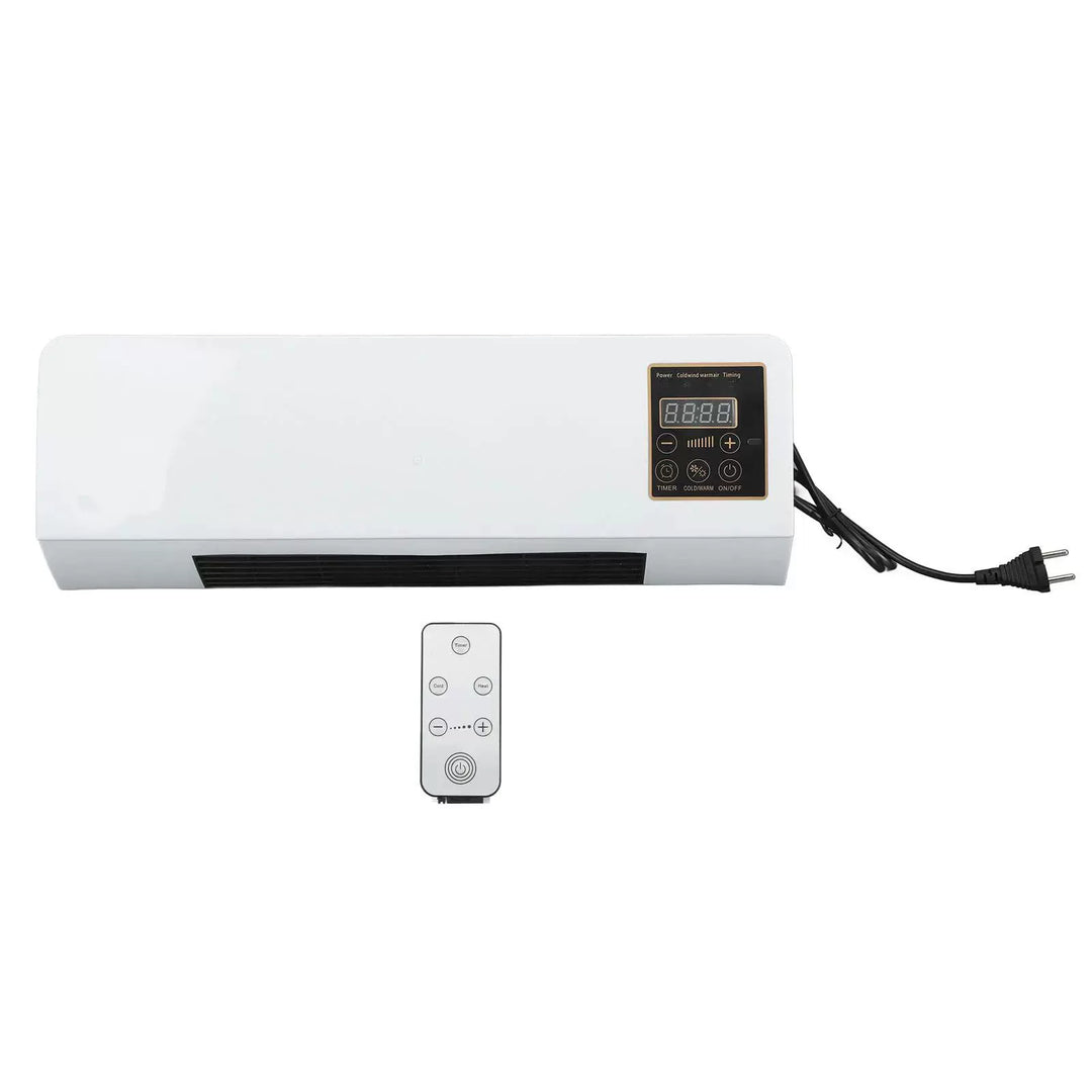 Unisex one size plug-in flat wall heater with digital thermostat and remote control Luvikno