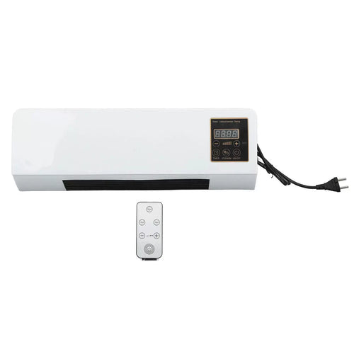 Unisex one size plug-in flat wall heater with digital thermostat and remote control Luvikno