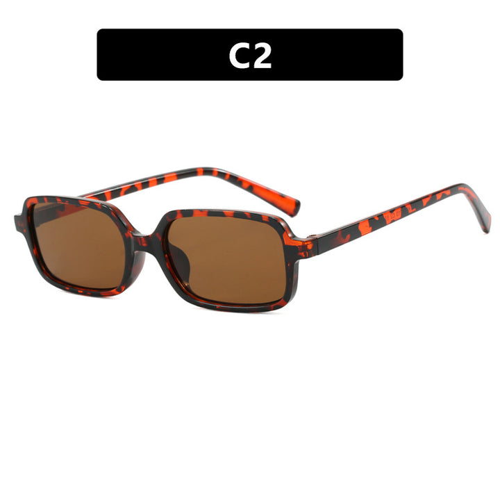 Dame kvadratisk solbrille med unikt, ekstravagant design og UV-beskyttelse Luvikno